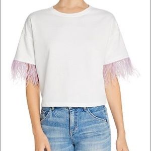 Lucy Paris White Feather Tee